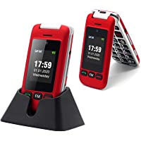 Artfone Flip Teléfono móviles para Personas Mayores con Teclas Grandes con Pantalla de 2.4 Pulgadas- Fácil de Usar para…